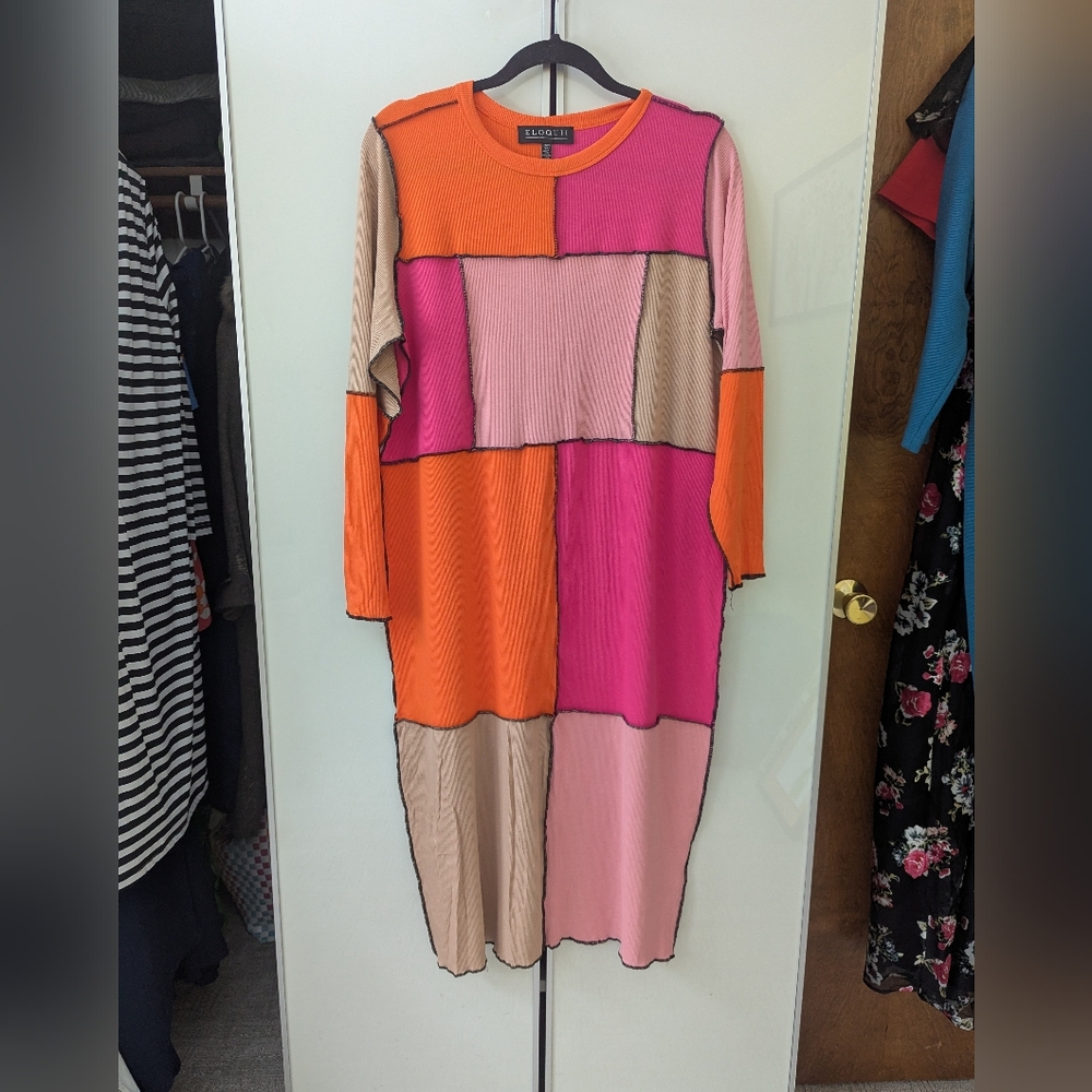 Eliquii Colorblock Dress 18/20